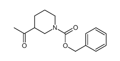 3-乙酰基哌啶-1-羧酸苄酯结构式