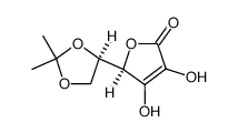 5,6-O-isopropylidene-D-isoascorbic acid结构式