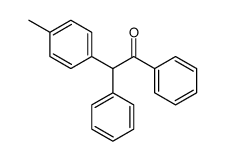 2-(4-methylphenyl)-1,2-diphenylethanone结构式