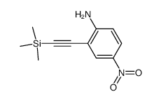 4-nitro-2-[(trimethylsilyl)ethynyl]aniline结构式
