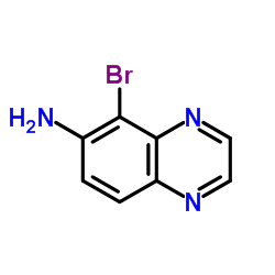 6-氨基-5-溴喹喔啉结构式