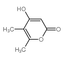4-羟基-5,6-二甲基吡喃-2-酮结构式