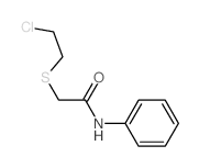 2-(2-chloroethylsulfanyl)-N-phenyl-acetamide结构式