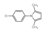 1-(4-溴苯基)-2,5-二甲基-1H-吡咯结构式