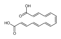 (2E,4E,6E,8E,10E,12E)-2,4,6,8,10,12-Tetradecahexene-1,14-dioic acid结构式