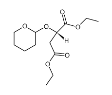 (S)-2-(2'-Tetrahydropyranyloxy)-bernsteinsaeurediethylester结构式