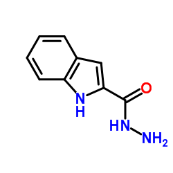 1H-吲哚-2-羧酸肼结构式