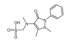 [(2,3-dihydro-1,5-dimethyl-3-oxo-2-phenyl-1H-pyrazol-4-yl)methylamino]methanesulphonic acid结构式