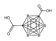 m-Carborane-1,7-dicarboxylic acid结构式