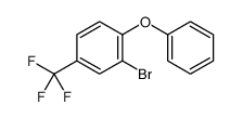 2-bromo-1-phenoxy-4-(trifluoromethyl)benzene结构式