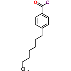 4-正庚基苯甲酰氯结构式