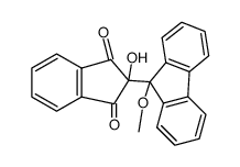 2-hydroxy-2-(9-methoxy-9H-fluoren-9-yl)-1H-indene-1,3(2H)-dione结构式