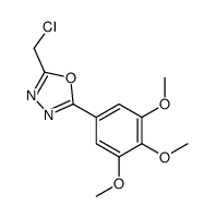 2-氯甲基-5-(3,4,5-三甲氧基苯基)-[1,3,4]噁二唑结构式