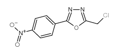 2-氯甲基-5-4-硝基苯基-1,3,4-噁二唑结构式