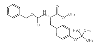 O-(叔丁基)-N-[苄氧羰基]-L-酪氨酸甲酯结构式