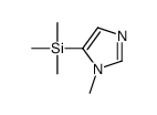 5-[(TRIMETHYLSILYL)]-1-METHYLIMIDAZOLE结构式