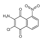 3-amino-2-chloro-5-nitronaphthalene-1,4-dione结构式