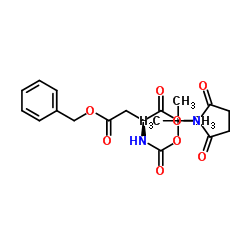 N-叔丁氧羰基-L-天门冬氨酸 4-叔丁酯 1-羟基琥珀酰亚胺酯结构式
