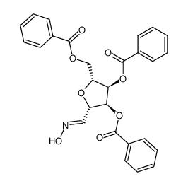 2,5-Anhydro-3-O,4-O,6-O-tribenzoyl-D-allose oxime结构式