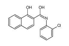 N-(2-chlorophenyl)-1-hydroxynaphthalene-2-carboxamide结构式