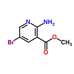 2-氨基-5-溴烟酸甲酯结构式