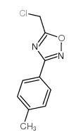 5-氯甲基-3-(4-甲基苯基)-1,2,4-噁二唑结构式