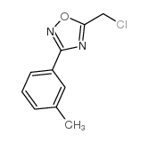 5-(氯甲基)-3-(3-甲基苯基)-1,2,4-噁二唑结构式