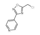 4-[5-(氯甲基)-1,2,4-噁二唑-3-基]吡啶结构式