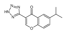 6-propan-2-yl-3-(2H-tetrazol-5-yl)chromen-4-one结构式