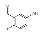 5-羟基-2-碘苯甲醛结构式