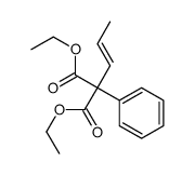 diethyl 2-phenyl-2-prop-1-enylpropanedioate结构式