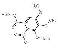 2-硝基-3,4,5-三甲氧基苯甲酸甲酯结构式
