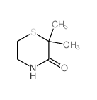 2,2-DIMETHYL-3-THIOMORPHOLINONE结构式