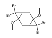 4,4,8,8-Tetrabrom-1,5-dimethoxy-tricyclo-[5.1.0.0.3.5]-octan结构式