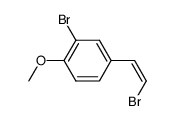 2-bromo-4-(2-bromo-vinyl)-anisole结构式
