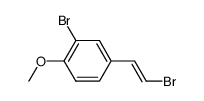 trans-3,&beta;-Dibrom-4-methoxystyrol结构式