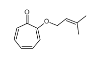 2-((3-methylbut-2-en-1-yl)oxy)cyclohepta-2,4,6-trien-1-one结构式
