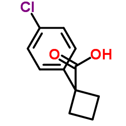 1-(4-氯苯基)-1-环丁羧酸结构式