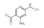 N2-甲基-5-硝基嘧啶-2,4-二胺结构式