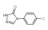 4-(4-氯苯基)-1H-1,2,4-三唑-5(4H)-酮结构式