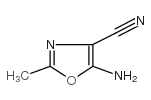 5-氨基-2-甲基恶唑-4-甲腈结构式