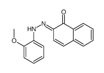 2-[(2-methoxyphenyl)hydrazinylidene]naphthalen-1-one结构式