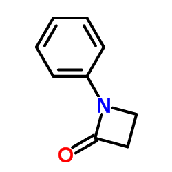 1-苯基氮杂啶-2-酮结构式