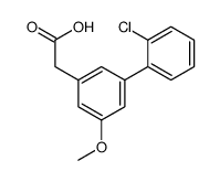 2'-Chloro-5-methoxy-1,1'-biphenyl-3-acetic acid结构式