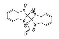 2-hydroxy-1,1',3,3'-tetraoxo-1',2,3,3'-tetrahydro-1H,2'H-[2,2'-biinden]-2'-yl formate结构式