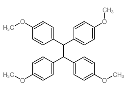 Benzene,1,1',1'',1'''-(1,2-ethanediylidene)tetrakis[4-methoxy- (9CI)结构式