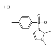 1,2-dimethyl-3-(4-methylphenyl)sulfonyl-1,2-dihydroimidazol-1-ium,chloride结构式