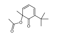 (5-tert-butyl-1-methyl-6-oxocyclohexa-2,4-dien-1-yl) acetate结构式