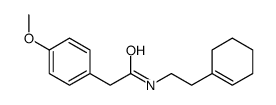N-[2-(1-cyclohexen-1-yl)ethyl]-2-(4-methoxyphenyl)acetamide结构式