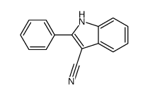2-phenyl-1H-indole-3-carbonitrile结构式